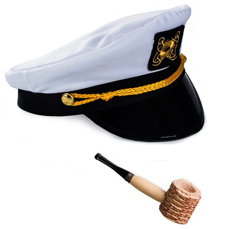 Tigerdoe Yacht Captain Hat - Captain & Sailor Costume - Image 1